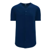 Athletic (AK) Knit Athletic Knit (AK) BA5200L-004 Ladies Navy Full Button Baseball Jersey