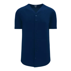 Athletic (AK) Knit Athletic Knit (AK) BA5200L-004 Ladies Navy Full Button Baseball Jersey