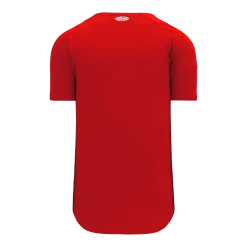 Athletic (AK) Knit Athletic Knit (AK) BA5200L-005 Ladies Red Full Button Baseball Jersey