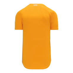 Athletic (AK) Knit Athletic Knit (AK) BA5200Y-006 Youth Gold Full Button Baseball Jersey