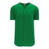 Athletic (AK) Knit Athletic Knit (AK) BA5200Y-007 Youth Kelly Green Full Button Baseball Jersey Hockey