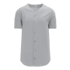 Athletic (AK) Knit Hockey Athletic Knit (AK) BA5200Y-012 Youth Grey Full Button Baseball Jersey