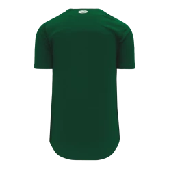 Athletic (AK) Knit Athletic Knit (AK) BA5200M-029 Mens Dark Green Full Button Baseball Jersey