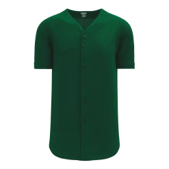 Athletic (AK) Knit Athletic Knit (AK) BA5200L-029 Ladies Dark Green Full Button Baseball Jersey Hockey