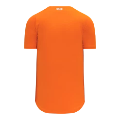 Athletic (AK) Knit Athletic Knit (AK) BA5200M-064 Mens Orange Full Button Baseball Jersey
