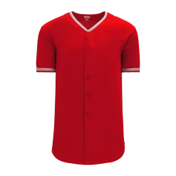 Athletic (AK) Knit Athletic Knit (AK) BA5500Y-ANA587 Anaheim Red Youth Full Button Baseball Jersey