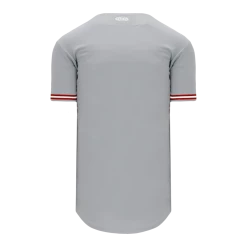 Athletic (AK) Knit Athletic Knit (AK) BA5500Y-CIN699 Cincinnati Grey Youth Full Button Baseball Jersey