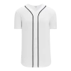 Athletic (AK) Knit Athletic Knit (AK) BA5500Y-DET574 Detroit White Youth Full Button Baseball Jersey