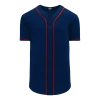 Athletic (AK) Knit Athletic Knit (AK) BA5500Y-MIN697 Minnesota Navy Youth Full Button Baseball Jersey Hockey