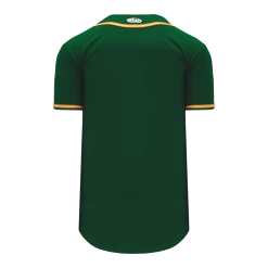 Athletic (AK) Knit Hockey Athletic Knit (AK) BA5500Y-OAK592 Oakland Dark Green Youth Full Button Baseball Jersey