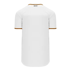 Athletic (AK) Knit Athletic Knit (AK) BA5500A-PIT579 Pittsburgh White Adult Full Button Baseball Jersey