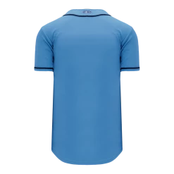 Athletic (AK) Knit Hockey Athletic Knit (AK) BA5500A-TB694 Tampa Bay Sky Blue Adult Full Button Baseball Jersey