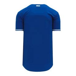 Athletic (AK) Knit Athletic Knit (AK) BA5500A-TOR568 Toronto Royal Blue Adult Full Button Baseball Jersey