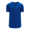 Athletic (AK) Knit Hockey Athletic Knit (AK) BA5500Y-TOR568 Toronto Royal Blue Youth Full Button Baseball Jersey