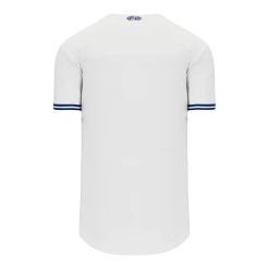 Athletic (AK) Knit Athletic Knit (AK) BA5500Y-TOR569 Toronto White Youth Full Button Baseball Jersey Hockey