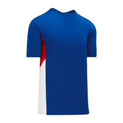 Athletic (AK) Knit Athletic Knit (AK) V563-333 Royal Blue/Red/White Pullover Baseball Jersey Hockey