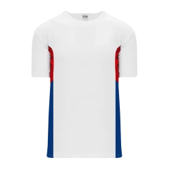 Athletic (AK) Knit Athletic Knit (AK) V563-335 White/Red/Royal Blue Volleyball Jersey