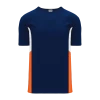 Athletic (AK) Knit Athletic Knit (AK) S563 Navy/White/Orange Soccer Jersey Hockey