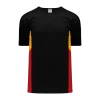 Athletic (AK) Knit Athletic Knit (AK) S563 Black/Gold/Red Soccer Jersey