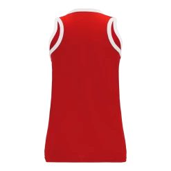 Athletic (AK) Knit Hockey Athletic Knit (AK) BA583L-208 Red/White Ladies Softball Jersey