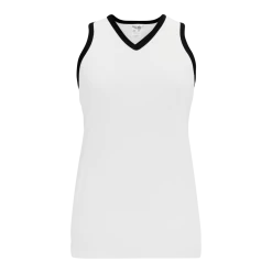 Athletic (AK) Knit Athletic Knit (AK) BA583L-222 White/Black Ladies Softball Jersey Hockey