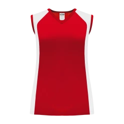 Athletic (AK) Knit Athletic Knit (AK) BA601L-208 Ladies Red/White Softball Jersey Hockey