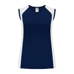 Athletic (AK) Knit Athletic Knit (AK) LF601L-216 Ladies Navy/White Field Lacrosse Jersey Hockey