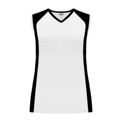 Athletic (AK) Knit Hockey Athletic Knit (AK) LF601L-222 Ladies White/Black Field Lacrosse Jersey