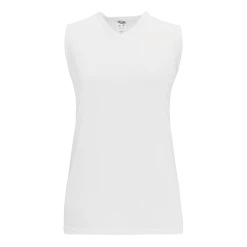 Athletic (AK) Knit Athletic Knit (AK) V635L-000 Ladies White Volleyball Jersey Hockey