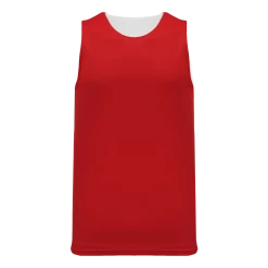 Athletic (AK) Knit Athletic Knit (AK) BR1105A-208 Adult Red/White Reversible League Basketball Jersey Hockey