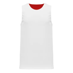Athletic (AK) Knit Athletic Knit (AK) BR1105A-208 Adult Red/White Reversible League Basketball Jersey Hockey