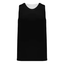 Athletic (AK) Knit Athletic Knit (AK) BR1105A-221 Adult Black/White Reversible League Basketball Jersey