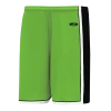 Athletic (AK) Knit Athletic Knit (AK) BS1735A-107 Adult Lime Green/Black/White Pro Basketball Shorts