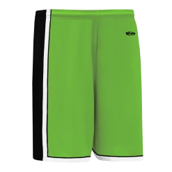Athletic (AK) Knit Athletic Knit (AK) BS1735Y-107 Youth Lime Green/Black/White Pro Basketball Shorts