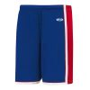 Athletic (AK) Knit Athletic Knit (AK) BS1735A-333 Adult Royal Blue/Red/White Pro Basketball Shorts