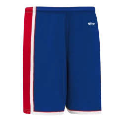 Athletic (AK) Knit Athletic Knit (AK) BS1735A-333 Adult Royal Blue/Red/White Pro Basketball Shorts