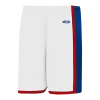 Athletic (AK) Knit Athletic Knit (AK) BS1735Y-335 Youth White/Royal Blue/Red Pro Basketball Shorts