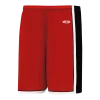 Athletic (AK) Knit Athletic Knit (AK) BS1735A-414 Adult Red/Black/White Pro Basketball Shorts
