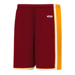 Athletic (AK) Knit Athletic Knit (AK) BS1735A-427 Adult AV Red/Gold/White Pro Basketball Shorts