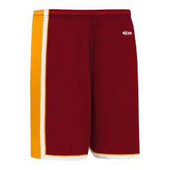Athletic (AK) Knit Athletic Knit (AK) BS1735A-427 Adult AV Red/Gold/White Pro Basketball Shorts