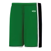 Athletic (AK) Knit Athletic Knit (AK) BS1735A-440 Adult Kelly Green/Black/White Pro Basketball Shorts