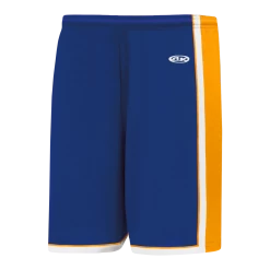 Athletic (AK) Knit Athletic Knit (AK) BS1735Y-447 Youth Royal Blue/Gold/White Pro Basketball Shorts