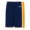 Athletic (AK) Knit Athletic Knit (AK) BS1735A-460 Adult Navy/Gold/White Pro Basketball Shorts