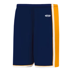 Athletic (AK) Knit Athletic Knit (AK) BS1735A-460 Adult Navy/Gold/White Pro Basketball Shorts