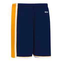 Athletic (AK) Knit Athletic Knit (AK) BS1735A-460 Adult Navy/Gold/White Pro Basketball Shorts