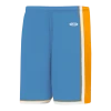 Athletic (AK) Knit Athletic Knit (AK) BS1735A-473 Adult Sky Blue/Gold/White Pro Basketball Shorts