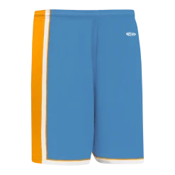 Athletic (AK) Knit Athletic Knit (AK) BS1735Y-473 Youth Sky Blue/Gold/White Pro Basketball Shorts