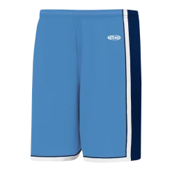 Athletic (AK) Knit Athletic Knit (AK) BS1735Y-475 Youth Sky Blue/Navy/White Pro Basketball Shorts
