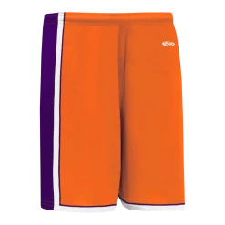 Athletic (AK) Knit Athletic Knit (AK) BS1735Y-477 Youth Orange/Purple/White Pro Basketball Shorts