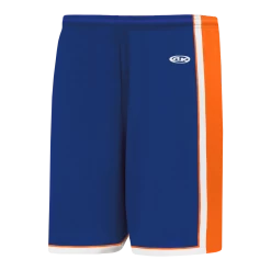Athletic (AK) Knit Athletic Knit (AK) BS1735Y-482 Youth Royal Blue/Orange/White Pro Basketball Shorts
